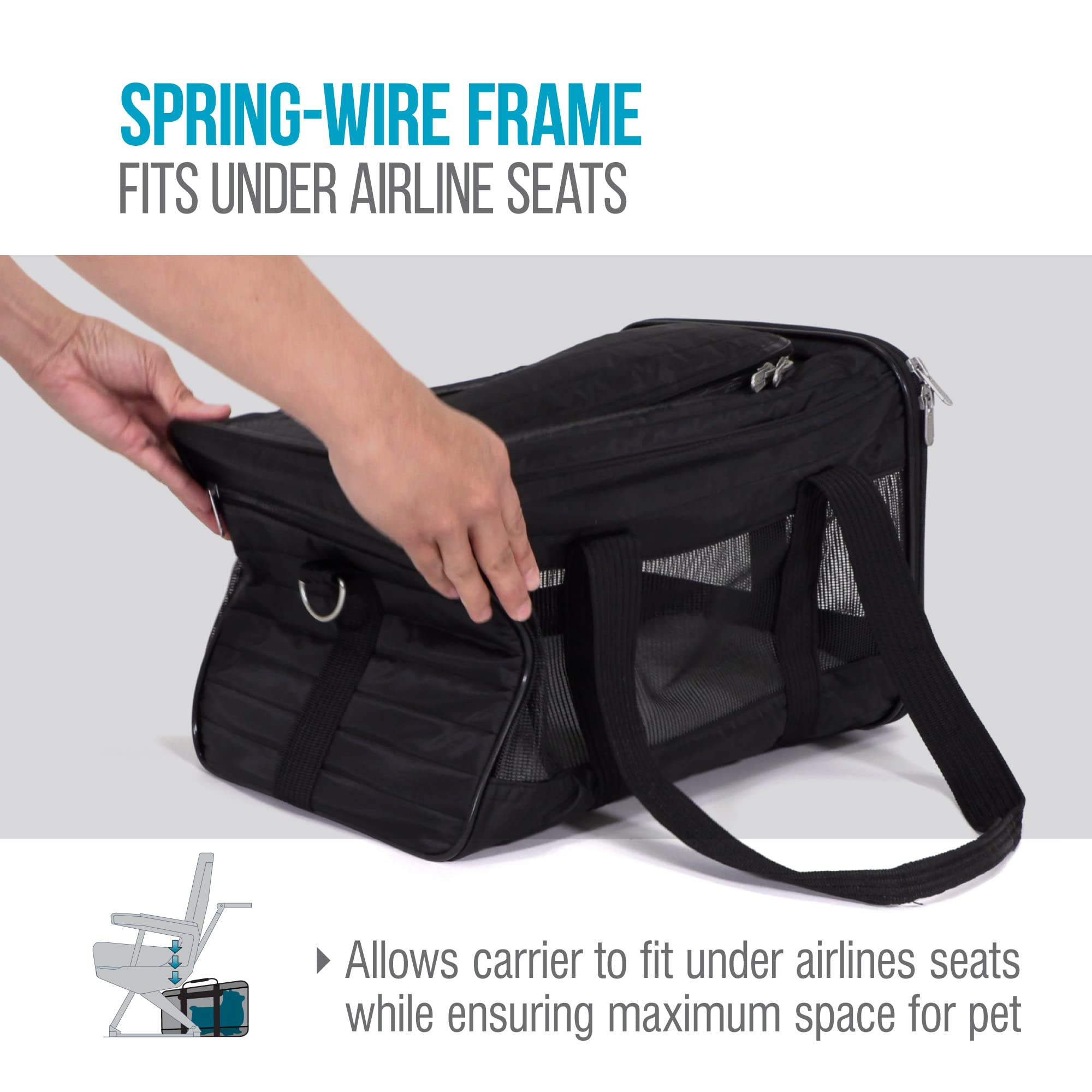 Sherpa original delux ブラウン ペットソフトキャリーバッグ Amazon.com : Sherpa Original Deluxe Travel Pet Carrier